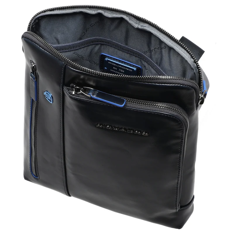 Piquadro Blue Square - Schultertasche 24.5 cm (black)
