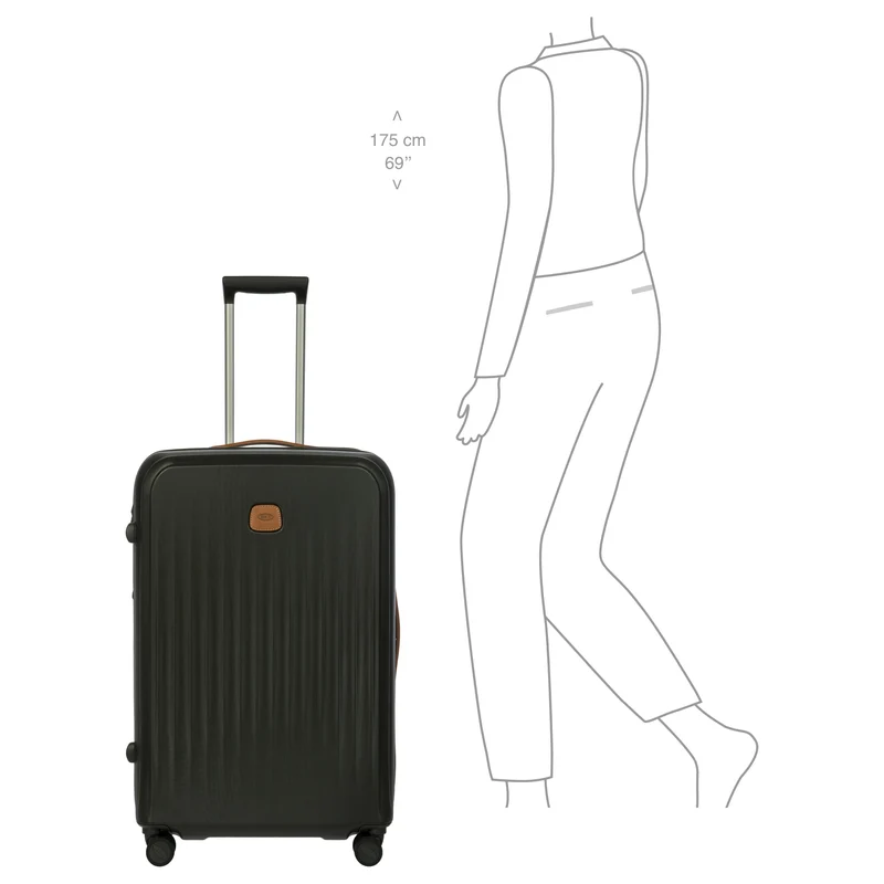Brics Taormina - 4-Rollen-Trolley L 75 cm erw. (olive)