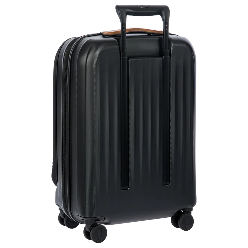 Brics Taormina - 4-Rollen-Kabinentrolley mit Vortasche 55 cm erw. USB (schwarz)