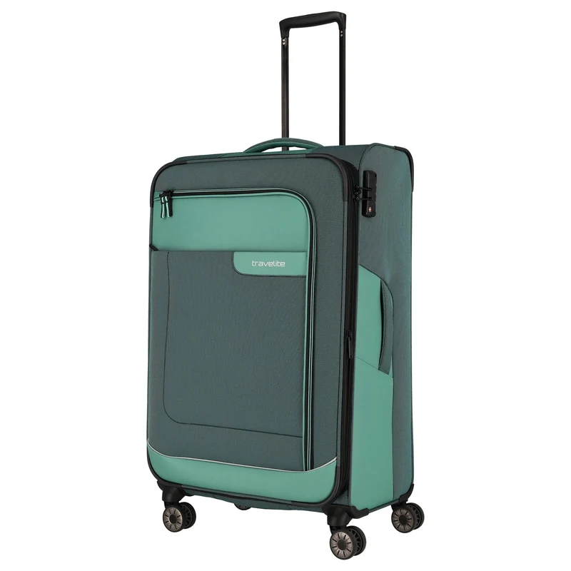 Travelite Viia - 4-Rollen-Trolley L 77 cm erw. (Eukalyptus)