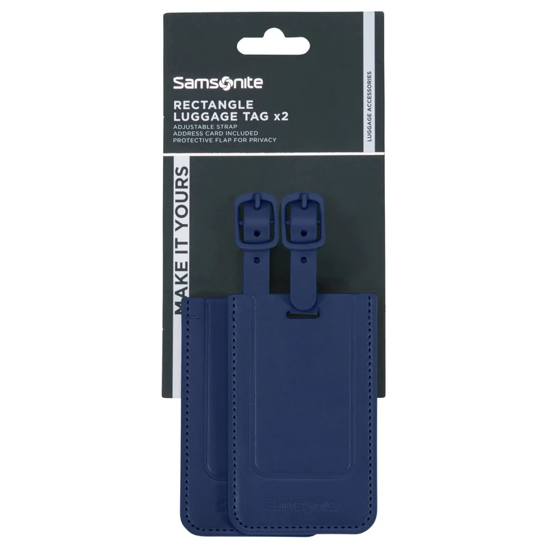 Samsonite Ta Revolution Rectangle Luggage Tag - Kofferanhänger 2tgl. (midnight blue)