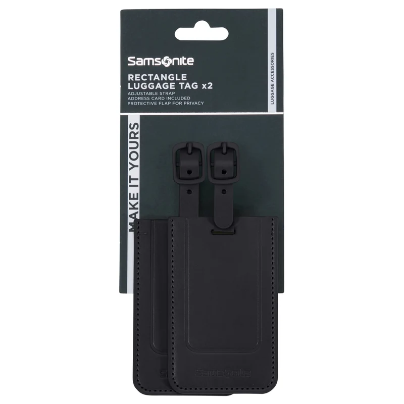 Samsonite Ta Revolution Rectangle Luggage Tag - Kofferanhänger 2tgl. (black)