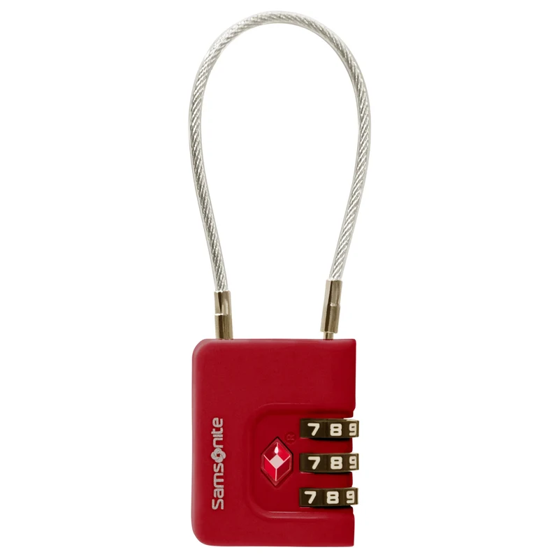 Samsonite TA Revolution Cablelock 3 Dial - Schloss (red)