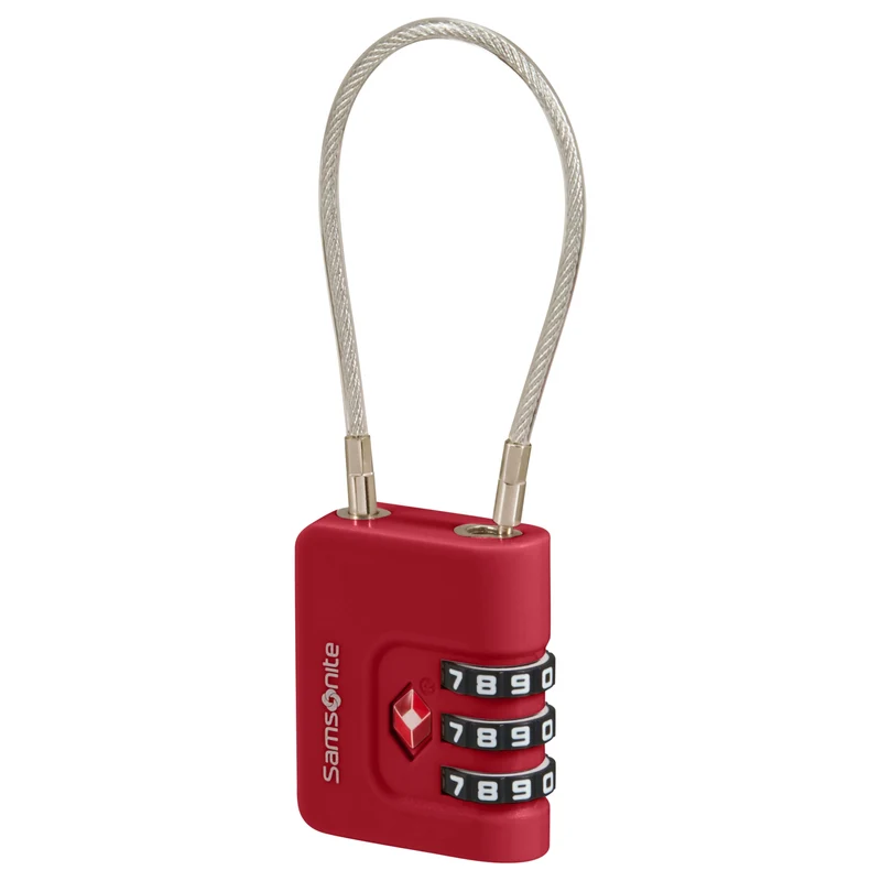 Samsonite TA Revolution Cablelock 3 Dial - Schloss (red)