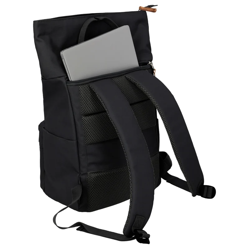 Travelite Basics Short Handle - Rolltop Rucksack 46 cm erw. (black)
