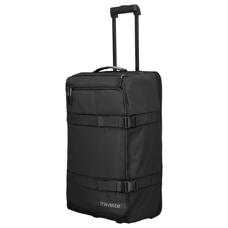 Travelite Kick-Off - Rollenreisetasche L 68 cm (schwarz)