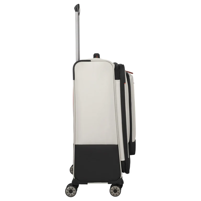 Travelite Crosslite - 4-Rollen-Trolley M 66 cm erw. (natur)