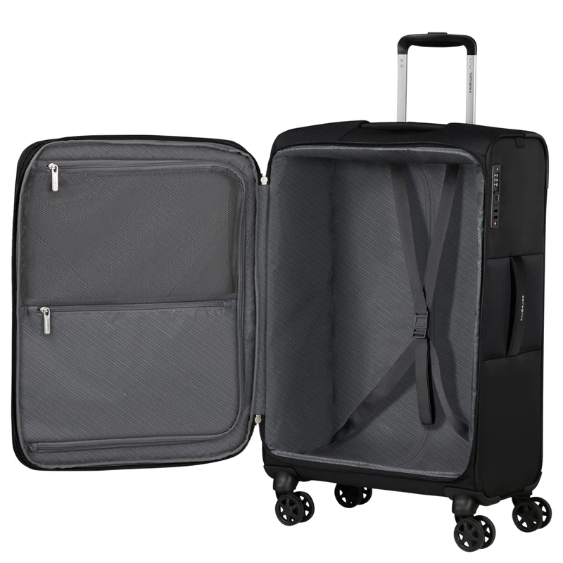 Samsonite Base Breeze - 4-Rollen Trolley 67 cm erw. (black)