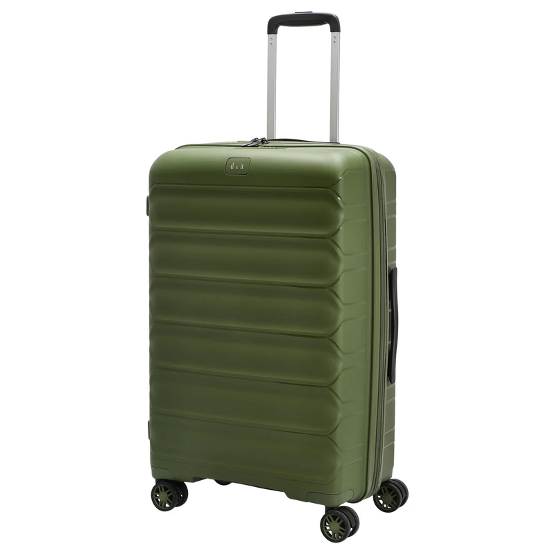 D&N Travel Line 4700+ - 4-Rollen-Trolley M 68 cm erw. (olive green)