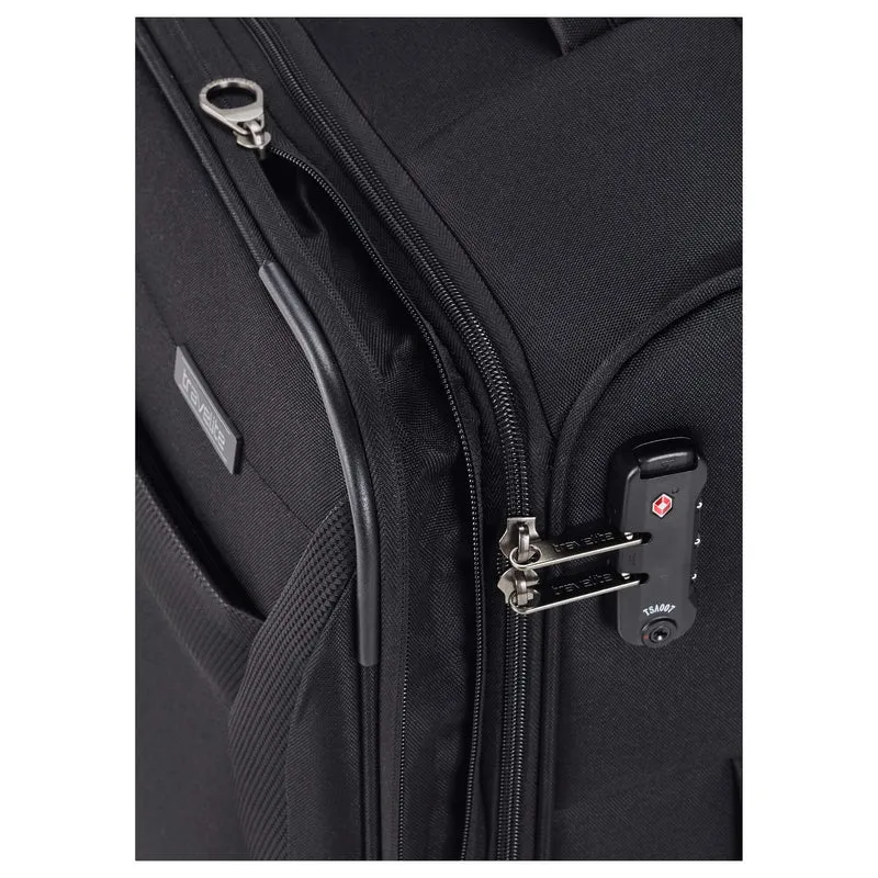 Travelite Chios - 4-Rollen-Trolley M 67 cm erw. (schwarz)