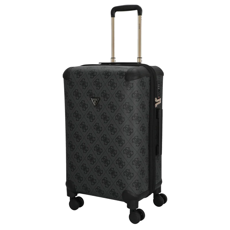 Guess Berta 22 IN - 4-Rollen-Trolley 64 cm erw. (coal logo)