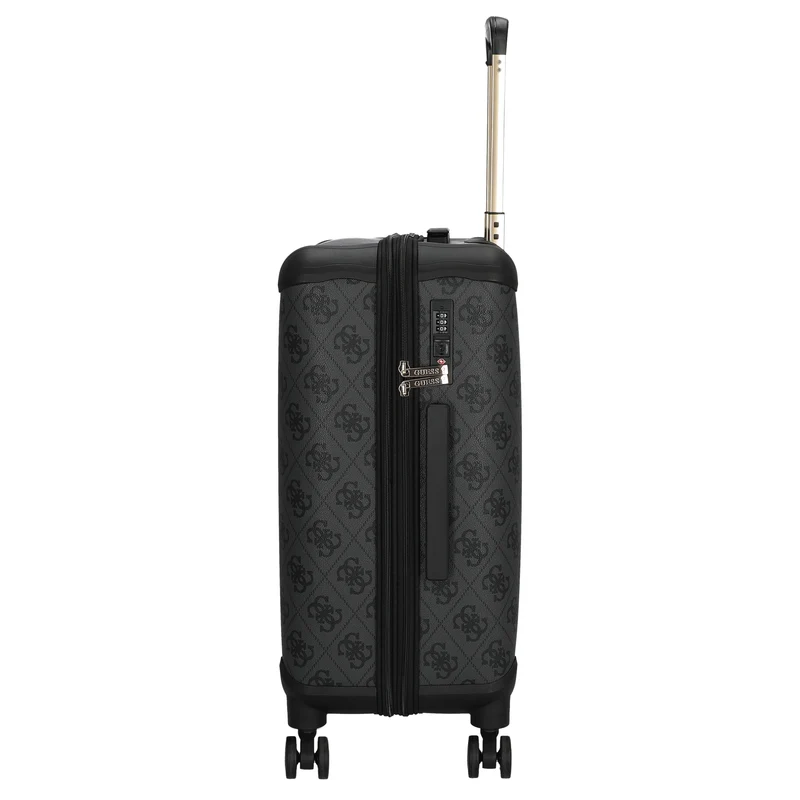 Guess Berta 22 IN - 4-Rollen-Trolley 64 cm erw. (coal logo)