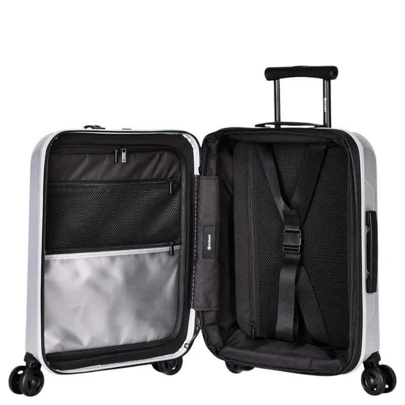 Eminent KAPSTADT BUSINESS PREMIUM - 4-Rollen-Kabinentrolley 55 cm erw. (silber)