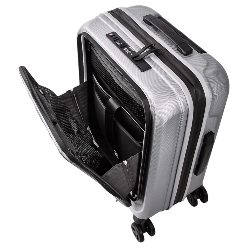 Eminent KAPSTADT BUSINESS PREMIUM - 4-Rollen-Kabinentrolley 55 cm erw. (silber)