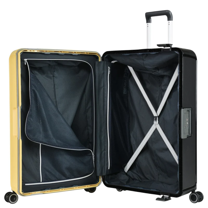 Eminent VERTICA - 4-Rollen-Trolley 76 cm (schwarz/gelb)