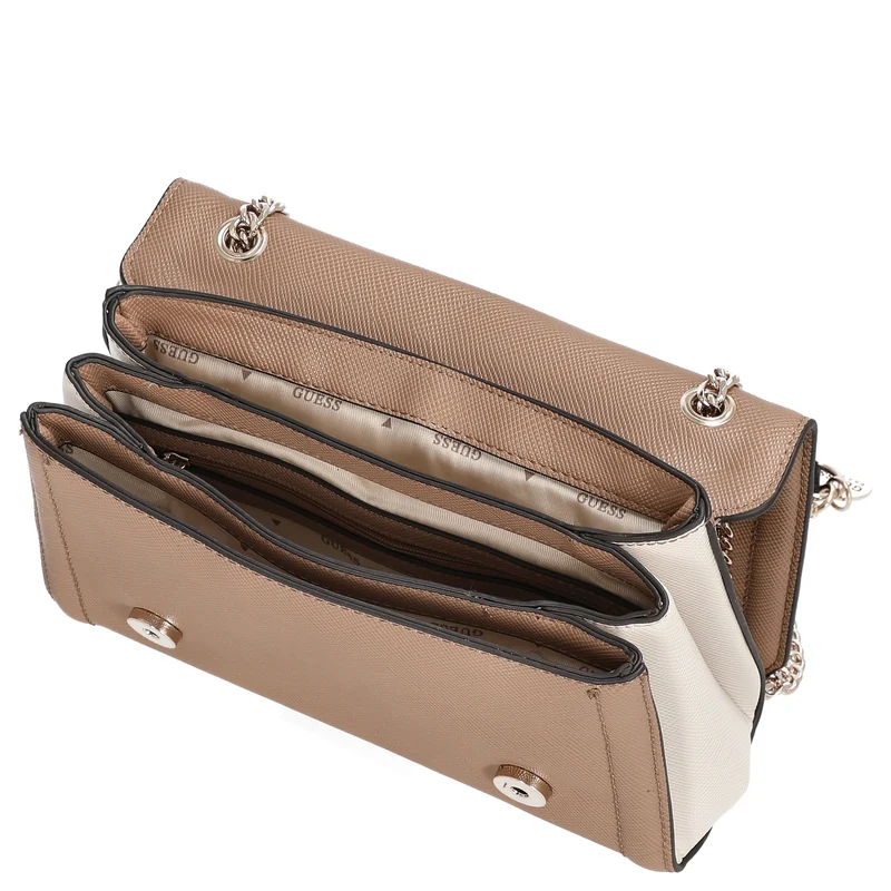 Guess Noelle II Xbody Flap - Umhängetasche 24 cm (tan multi)