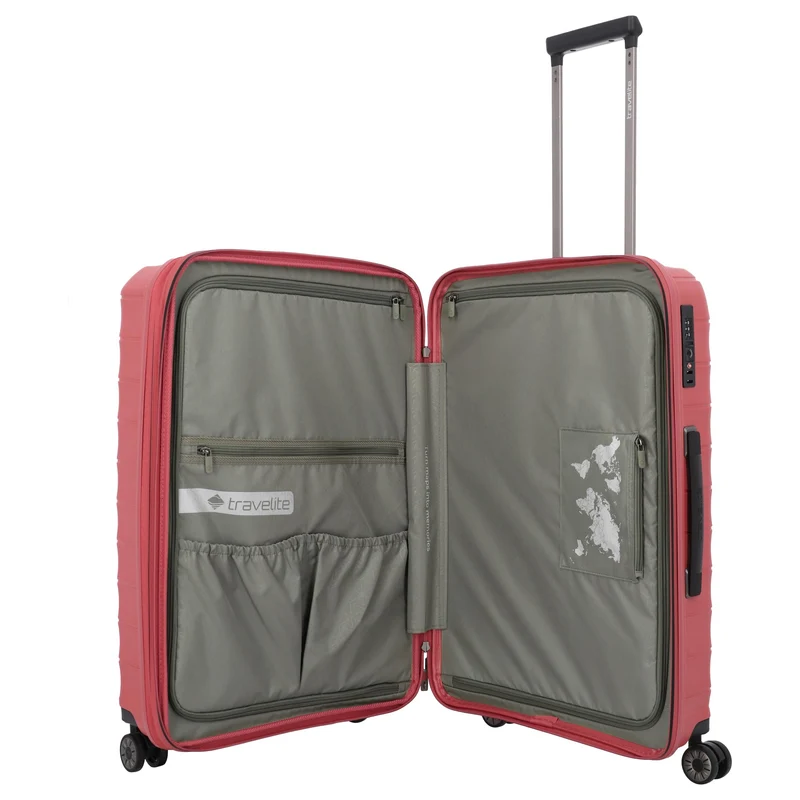 Travelite Mooby - 4-Rollen-Trolley L 77 cm (rot)