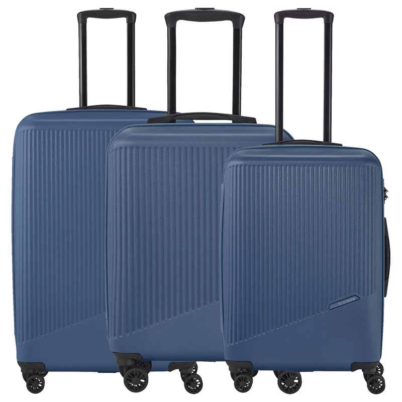 Travelite Bali - 4-Rollen Trolley Set 3tlg. (blau)