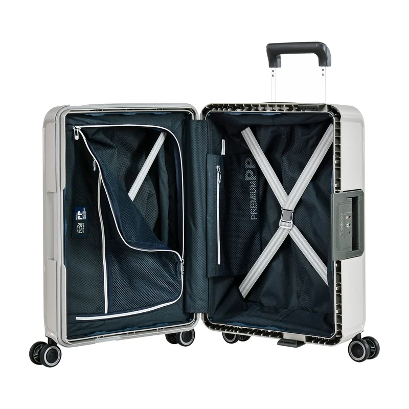 Eminent VERTICA - 4-Rollen-Kabinentrolley 55 cm (hellgrau)