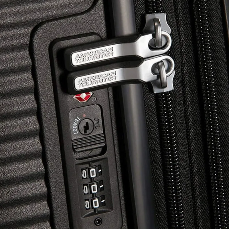 American Tourister Soundbox - 4-Rollen-Kabinentrolley 55 cm erw. (schwarz)