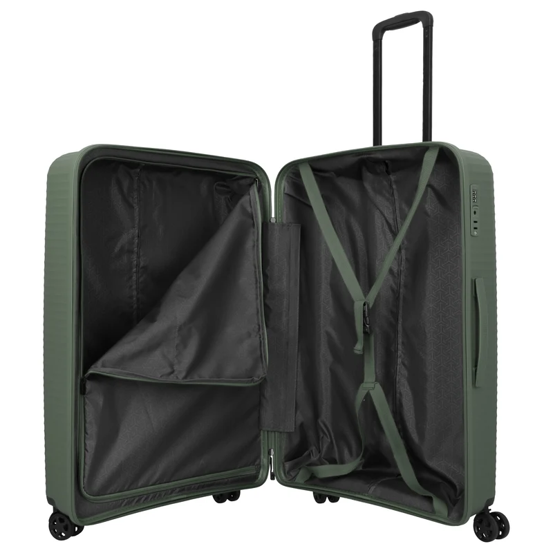 Travelite Air Stripe - 4-Rollen-Trolley 77 cm (green)