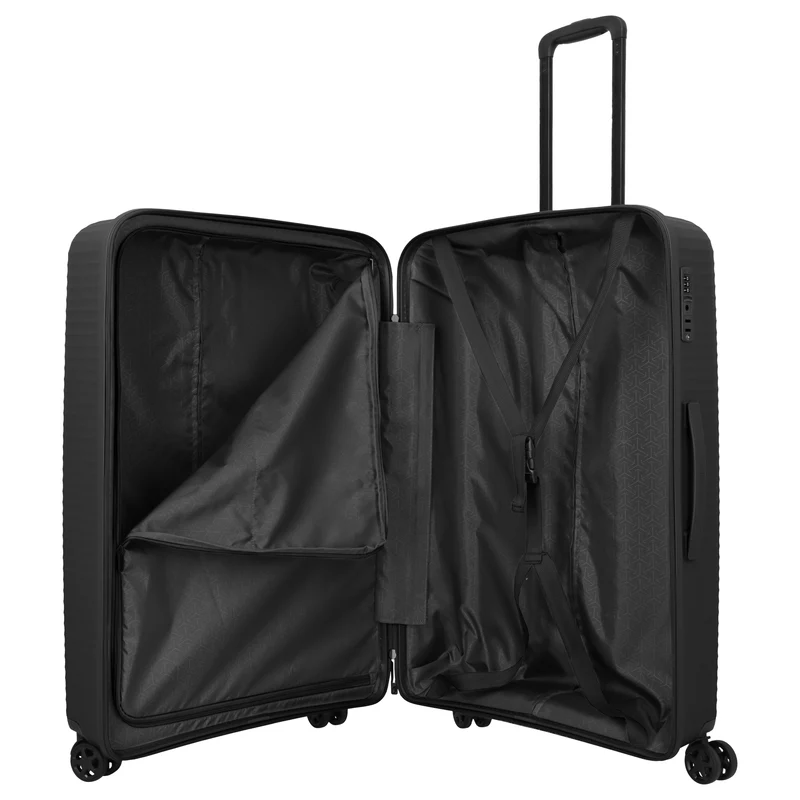 Travelite Air Stripe - 4-Rollen-Trolley 77 cm (black)