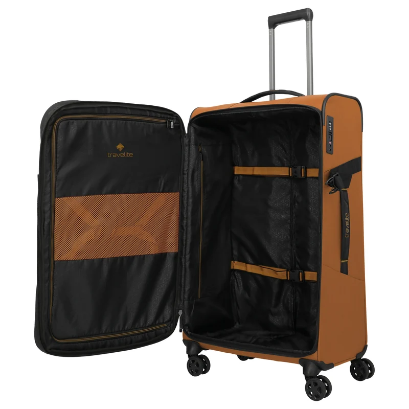 Travelite Briize - 4-Rollen-Trolley L 78 cm erw. (curry)