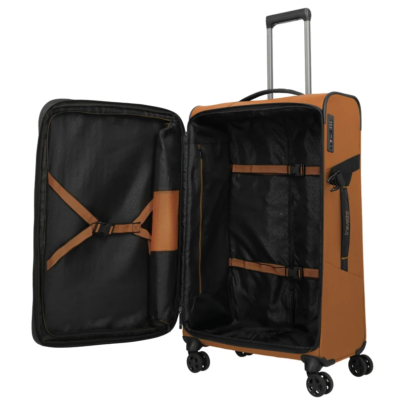 Travelite Briize - 4-Rollen-Trolley L 78 cm erw. (curry)
