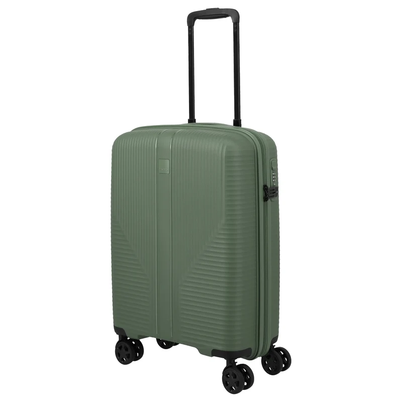 Travelite Air Stripe - 4-Rollen-Kabinentrolley 55 cm (green)