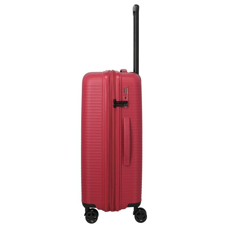 Travelite Air Stripe - 4-Rollen-Trolley 66 cm erw. (red)