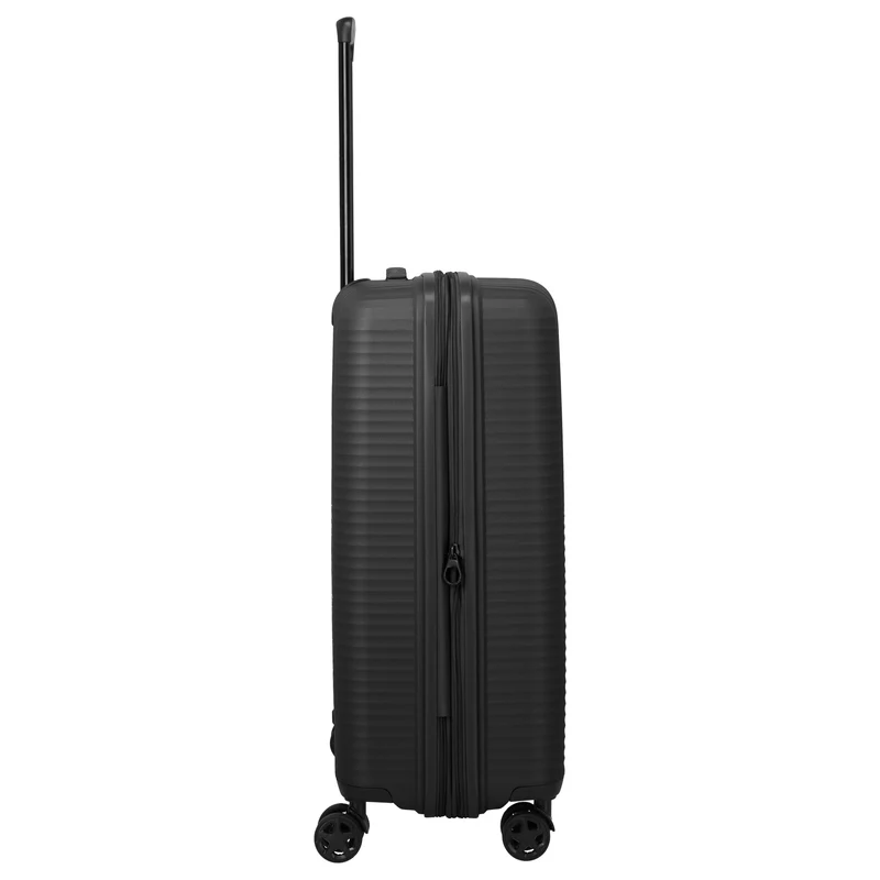 Travelite Air Stripe - 4-Rollen-Trolley 66 cm erw. (black)