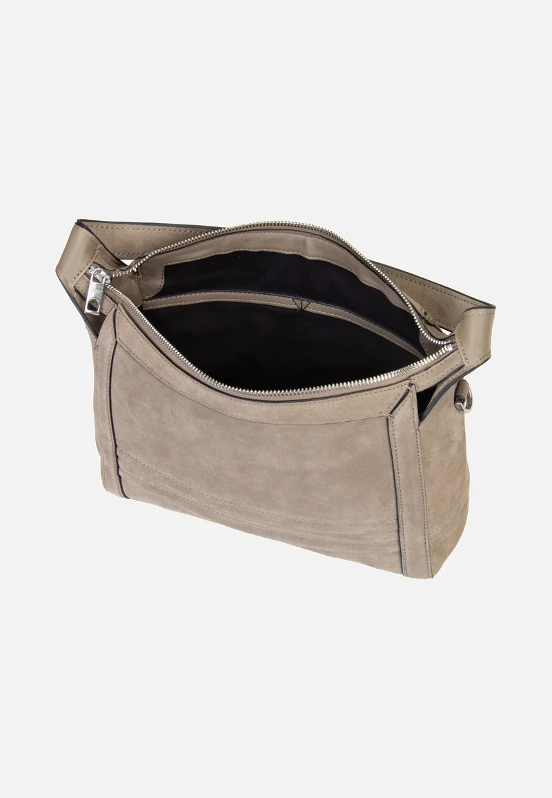 Delia Crossbody S Suede Neutral Grey - Crossbody Bag