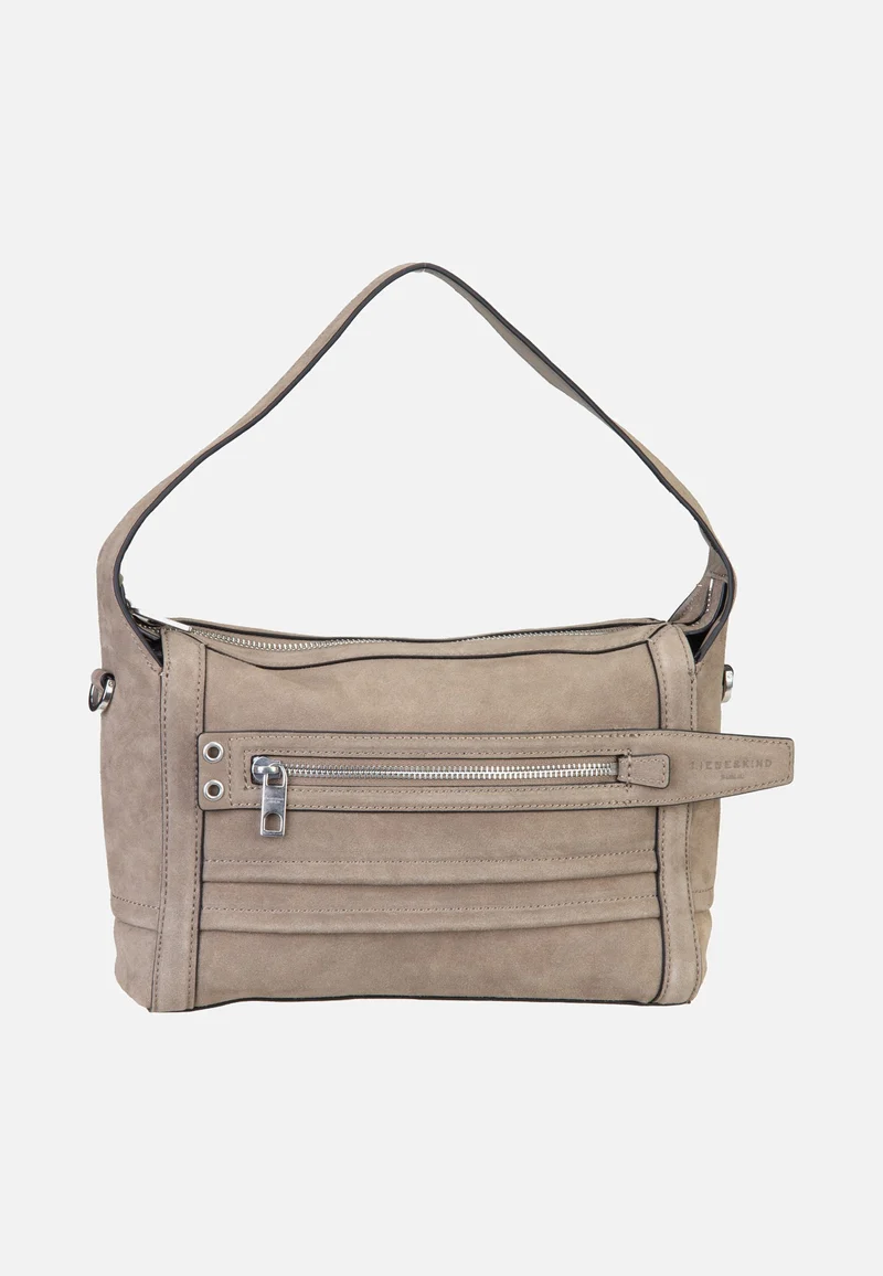 Delia Crossbody S Suede Neutral Grey - Crossbody Bag