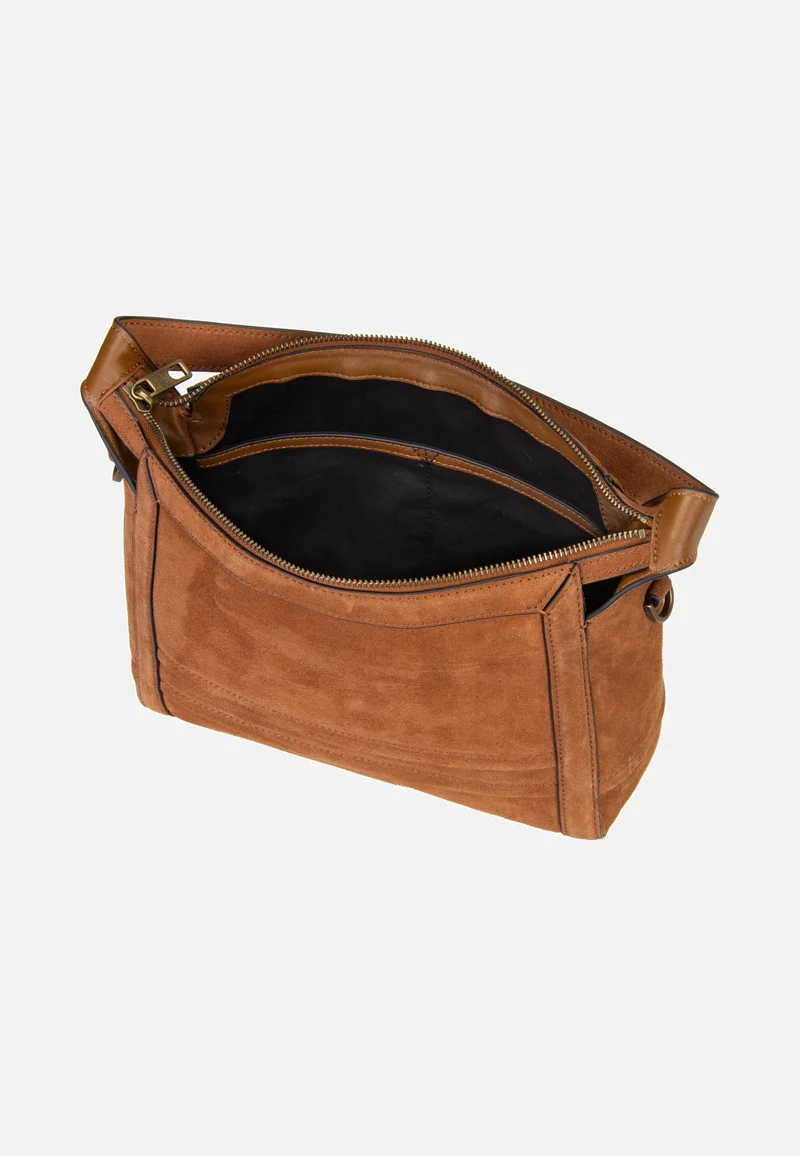 Delia Crossbody S Suede Brown - Crossbody Bag