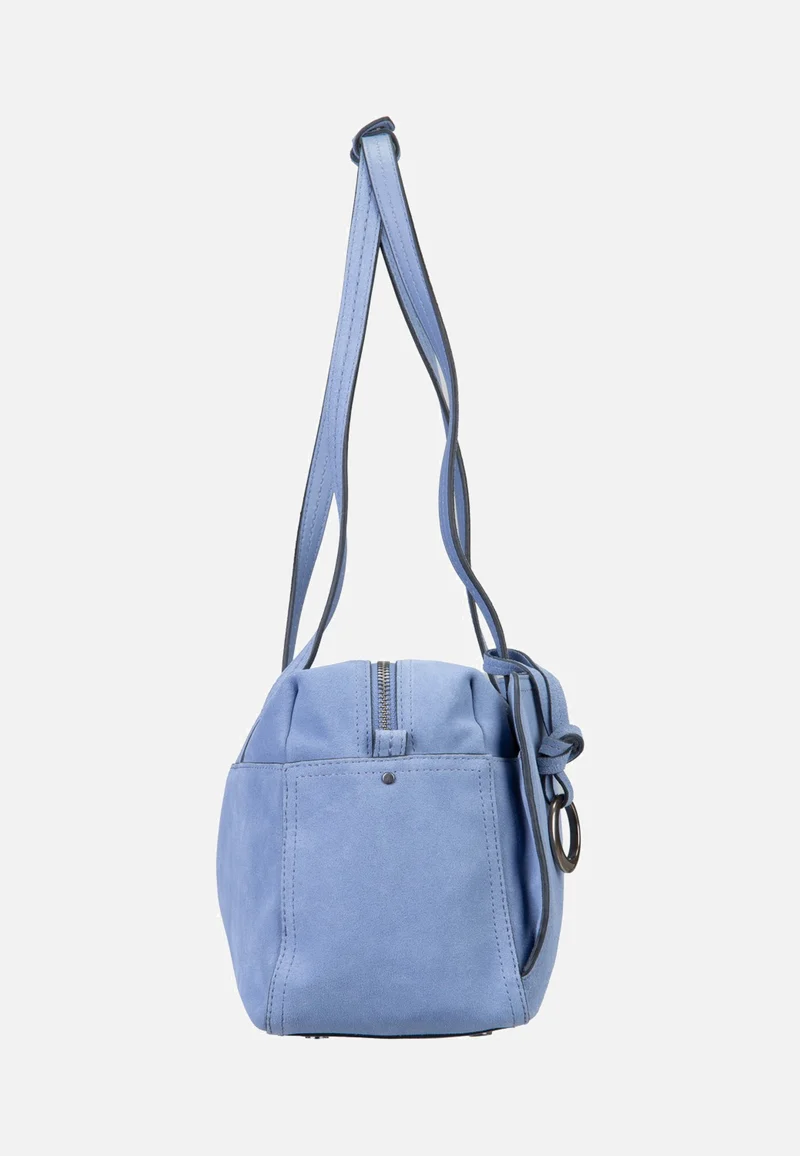 Clarice II Satchel M Hydro Suede Flower Blue - Satchel