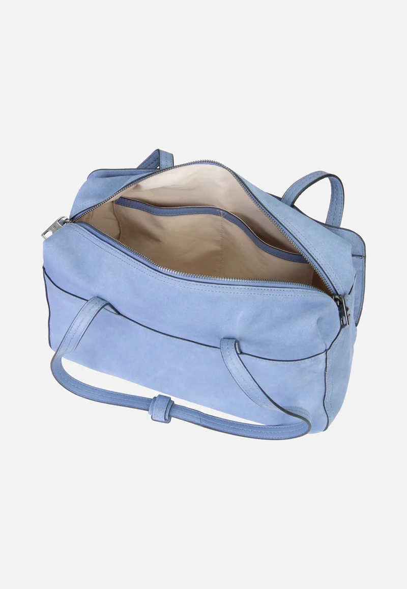 Clarice II Satchel M Hydro Suede Flower Blue - Satchel