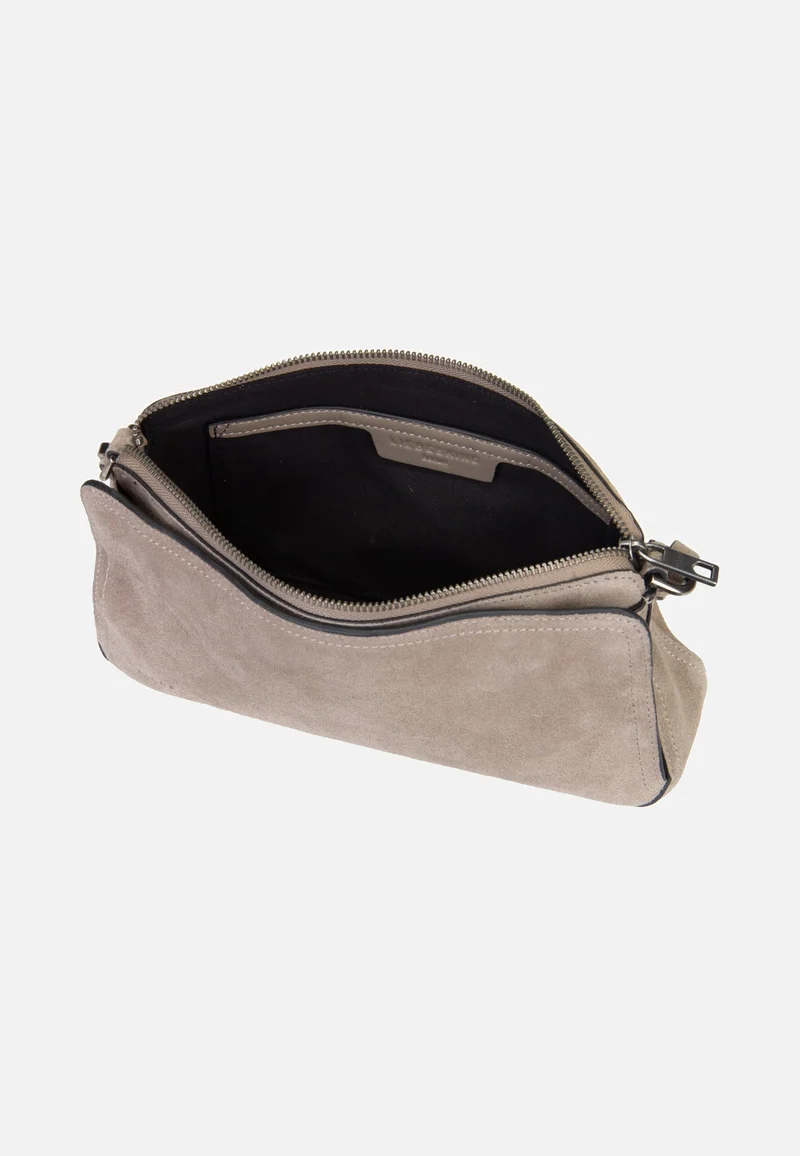Clarice II Crossbody M Hydro Suede Neutral Grey - Crossbody Bag