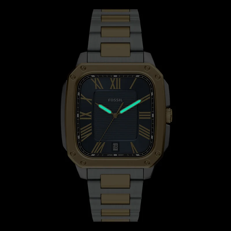 Fossil Crosby Rectangular Blue Dial Watch FS6161