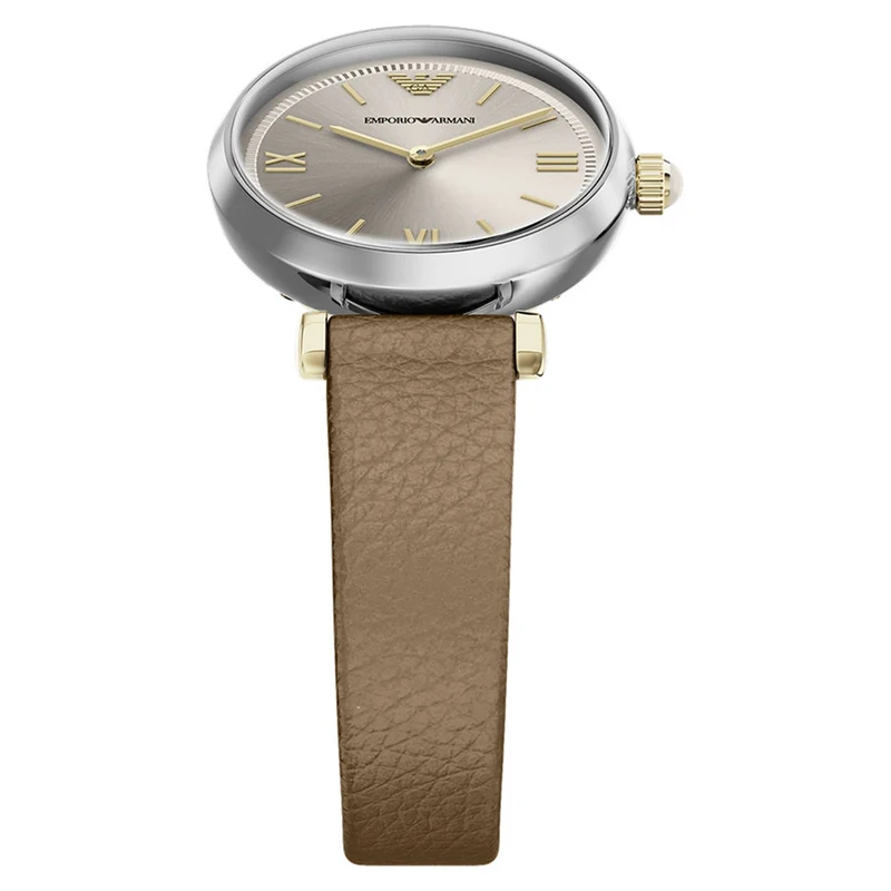 Emporio Armani Round Gold Dial Watch AR11770