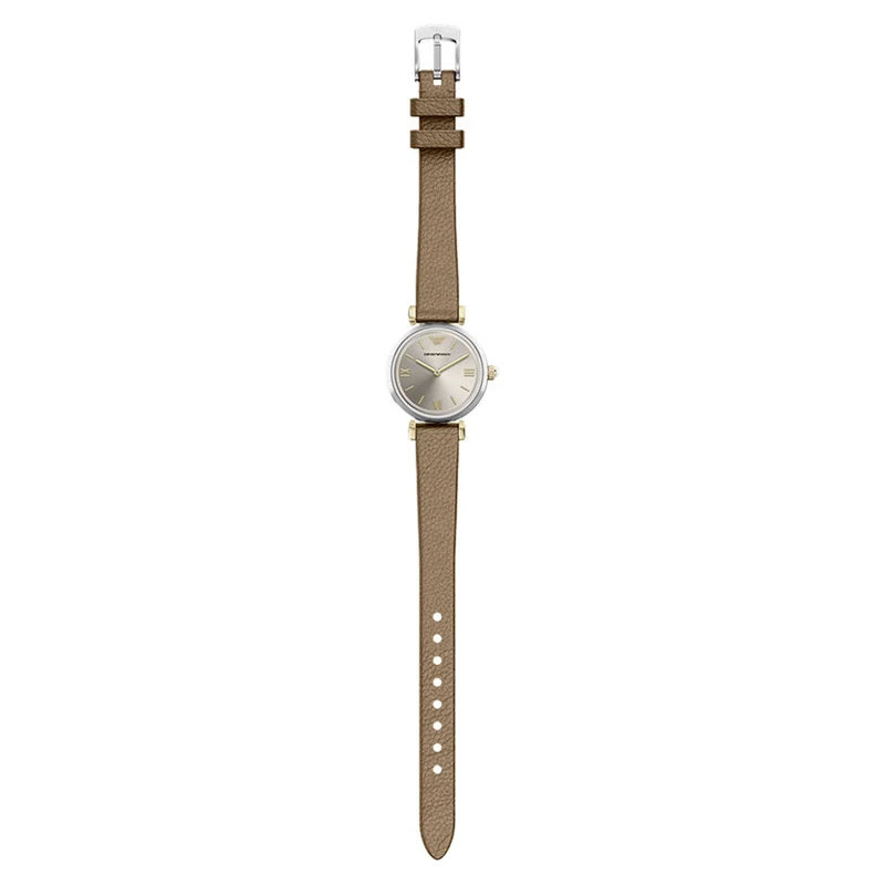 Emporio Armani Round Gold Dial Watch AR11770