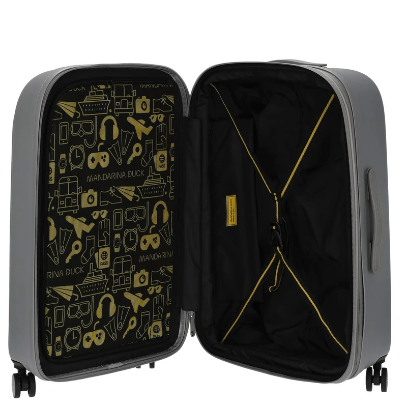 Mandarina Duck Logoduck+ - 4-Rollen-Trolley 70 cm M erw. (silver)