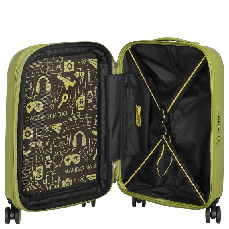 Mandarina Duck Logoduck+ - 4-Rollen-Kabinentrolley 55 cm S erw. (winter olive)