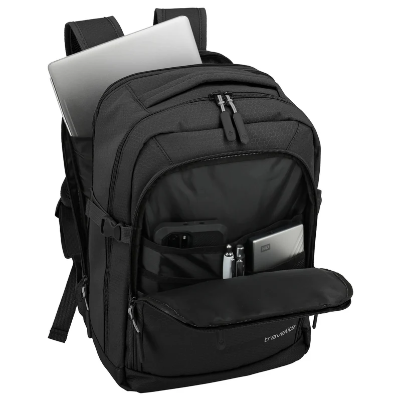 Travelite Kick-Off - Kabinen-Rucksack 40 cm (schwarz)