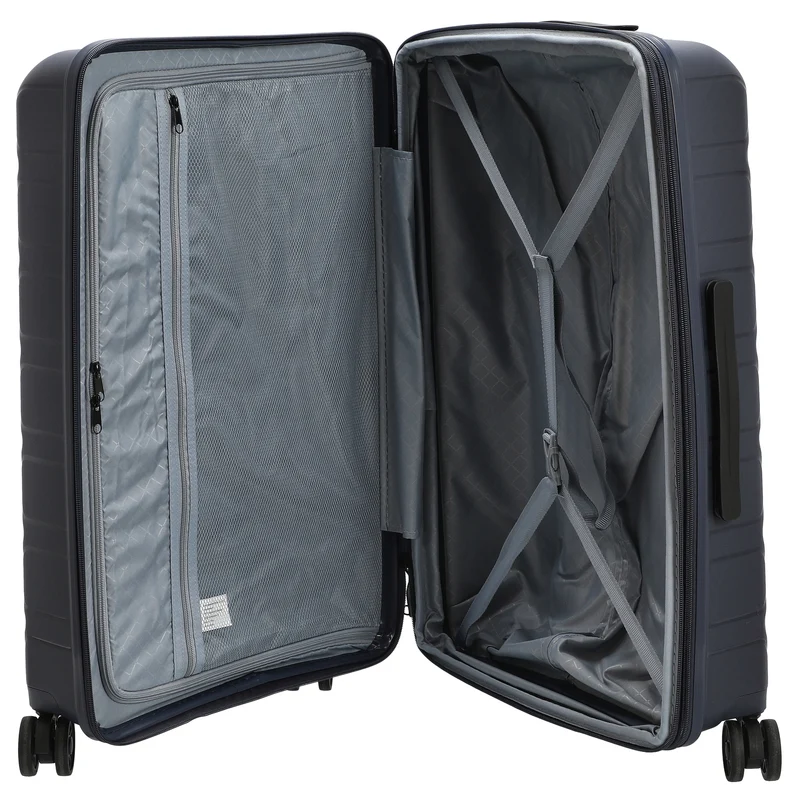 D&N Travel Line 4700+ - 4-Rollen-Trolley M 68 cm erw. (navy)