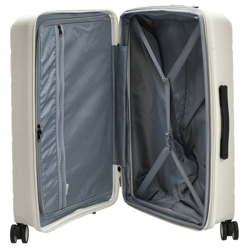 D&N Travel Line 4700+ - 4-Rollen-Trolley M 68 cm erw. (cream white)