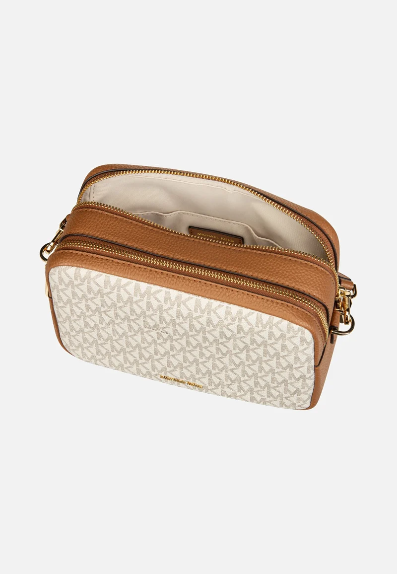Bryant MD Double Zip Chain Cam Vanilla/Acorn - Crossbody Bag