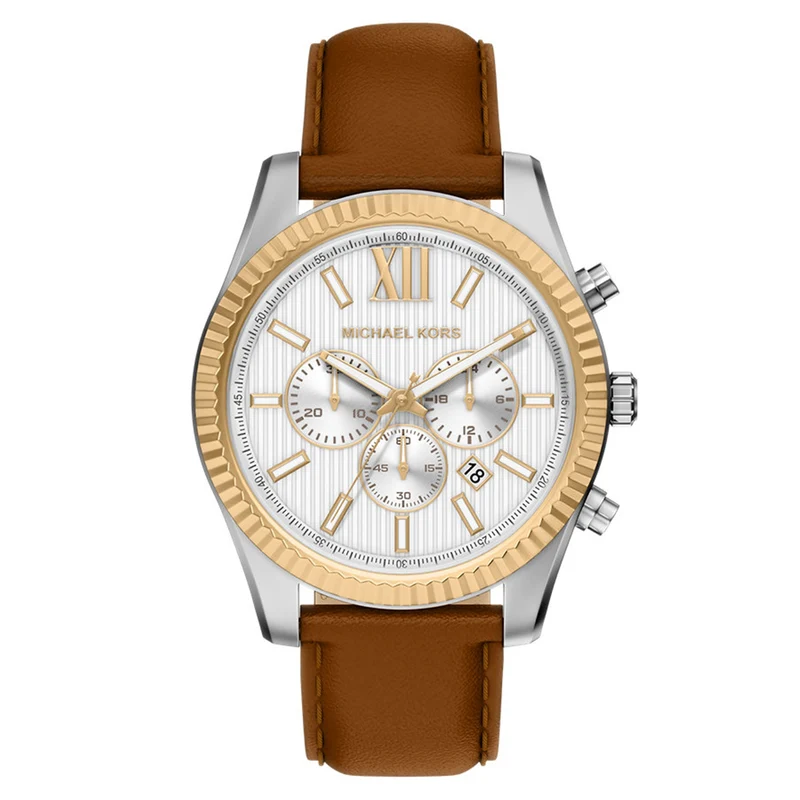 Michael Kors Lexington Round White Dial Watch MK9257