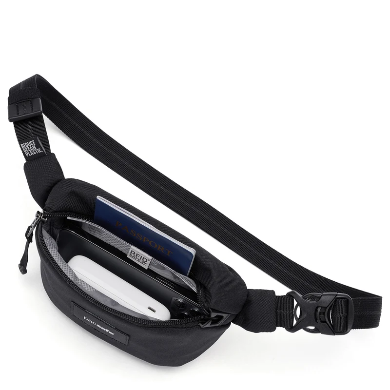 pacsafe GO Micro Sling - Gürteltasche 19 cm (jet black)