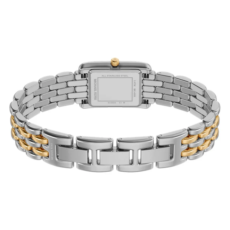 Michael Kors Essex Rectangular White Dial Watch MK4999