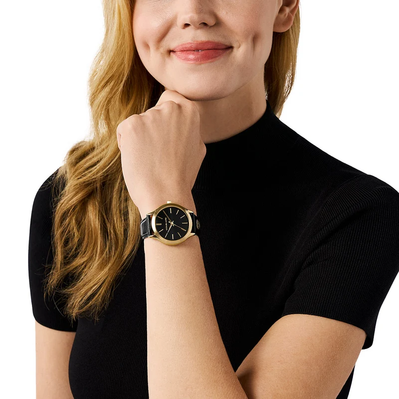 Michael Kors Slim Runway damen Uhr Schwarz MK7553